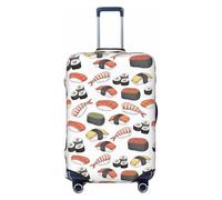 KLJnmbb Valigia elastica universale con stampa di sushi, protezione per bagagli in vacanza, viaggio, Nero , L, Bagaglio a mano