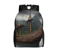 KLJnmbb Vikings - Zaino da uomo e da donna, elegante, impermeabile, per viaggi, escursionismo, campeggio, leggero