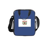 KLJnmbb West Virginia State Flag Print Grande Capacità Trasparente Lunch Bag Picnic Container Scuola Ufficio Viaggi Spiaggia