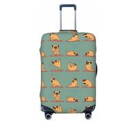 KLJnmbb Yoga Pug Stampa Universale Valigie Copertura Dei Bagagli Elastico Lavabile Viaggio Copertura Dei Bagagli, Nero , XL