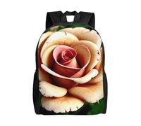 KLJnmbb Zaino da uomo e donna con stampa rustica di rose e fiori, elegante, impermeabile, per viaggi, escursionismo, campeggio, leggero