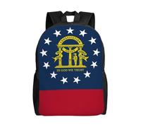 KLJnmbb Zaino impermeabile alla moda con stampa bandiera della Georgia per viaggi escursionismo campeggio zaino leggero
