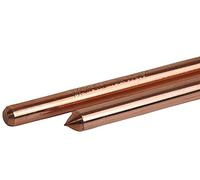 KLK - Picchetto elettrico da 1,5 m di lunghezza (1500 x 15 mm) fabbricato secondo la norma UNE 202006, rivestimento in rame di 100 micron. Messa a terra modellata 1,5-UNE202006 142