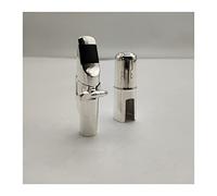 KLKL Bocchino per Sassofono Professionale per Accessori per Saxophone Tenore Contralto Strumento A Fiato in Argento Placcato Oro Kit per Sassofono (Color : Soprano Sliver 5)