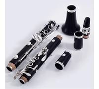 KLKL clarinetto Ebano in Legno BB Clarinet 17 Tasti Placcati in Argento Tasti Italiani con Custodia