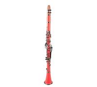 KLKL clarinetto Rosa Addominali Clarinetto BB Cupronickel Placcato Nickel 17 Key con I Guanti per La Pulizia Guanti Strumento di Legno del Cacciavite