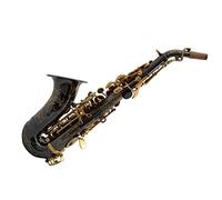KLKL Sassofoni B Piccolo Sassofono A Gomito Black Black Black Black Bright Nickel Saxophone Bagagli di Alta qualità Sax Principiante