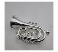 KLKL Trombe Standard Strumento Musicale Placcato Trumba Pocket Pocket Pocket Brass Pocket con Accessori per Accessori per Cause