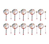 KLKNE 10 tamburi per lecca-lecca a percussione per bambini, 15,2 cm