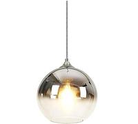 KlkrzJwy Lampada a sospensione in vetro colorato sferico Lampada a sospensione regolabile Base E27 Illuminazione a sospensione Lampadario moderno in vetro Lampada a sospensione