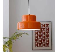 KlkrzJwy Lampadario Nordico Arancione Stile Wabi-Sabi - Lampada a Sospensione in Ferro Antiruggine - Regolabile per Camera da Letto