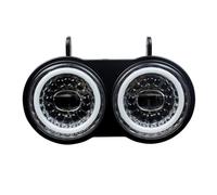 KLKWSFGFZK Fari per motociclette Per Buell XB Modello 2003-2010 Per Faro Anteriore A LED Con Doppia Luce DRL Per Moto Faro Anteriore Moto Universale