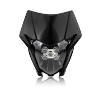 KLKWSFGFZK Fari per motociclette Per CRF 150 230 250 300 450 Moto Faro LED Faro Alogeno Carenatura Motocross Parti Modificate Faro Anteriore Moto Universale(LED Black)