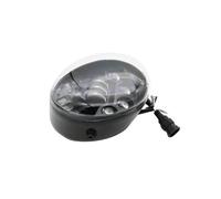 KLKWSFGFZK Fari per motociclette Per Rod Vrsc Vrsca Vrod Vrscdx 2002-2016 Fari A LED Per Moto Halo DRL Faro Anteriore Moto Universale(Black 1)