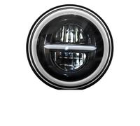 KLKWSFGFZK Fari per motociclette Per Vulcan VN 500 750 800 900 1600 1700 1500 Moto Faro A LED Da 7 Pollici Nero Faro Anteriore Moto Universale(D)
