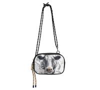 KLL 3d mucca rotto parete Crossbody portafoglio borsa per le donne trendy con tracolla regolabile borse a tracolla donna Take a walk