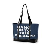 KLL Aggrappati ai tuoi sogni! Borsa per laptop impermeabile per le donne con cerniera grandi borse da lavoro per le donne Borsa grande per infermiera lavoro con bolsos para mujeres