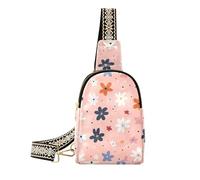 KLL Alla moda Bella Fiori in pelle marsupio robusto borse fanny pack petto per escursioni