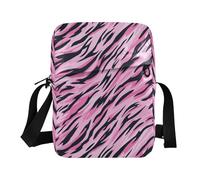 KLL Animal Skin Leopard Viola Nero borsa a tracolla da uomo in pelle vegana uomo borsa a tracolla da viaggio donna borse a tracolla