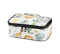 KLL Animali Carino Del Fumetto Zoo Cactus Progettato Mens Lunch Bag Grande Capacità Termica Lunch Boxes con Maniglia loncheras para Mujer Colore Nero