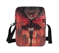 KLL Anime Style Demonic Beauties Dark Castle piccola borsa a tracolla per le donne Borsa a tracolla in pelle vegana piccola borsa per le donne Shopping Borse a tracolla per le donne