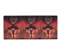 KLL Anime Style Demonic Beauties Dark Castle sottile Tappetino per mouse da gioco per scrivania grande tappetino per mouse per scrivania 80 x 30 cm