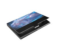 KLL Appealing Elf Woman Fantasy Art Style ultra-sottile Pocket Porta biglietti da visita con custodia in pelle e acciaio inossidabile con porta carte per proteggere le tue carte estuche para tarjetas