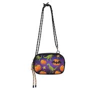 KLL Arancione Evil Halloween Dinosauro Crossbody Portafoglio Borsa Uomo Impermeabile con Cinghia Regolabile Piccole Borse Passeggiare il cane