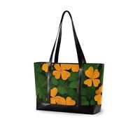 KLL Arancione Verde San Patrizio Trifoglio di classe 14 pollici borsa per laptop con cerniera borsa per pannolini tote Grande Borsa per Piscina Palestra Drogheria Viaggi con pranzo maletín para laptop