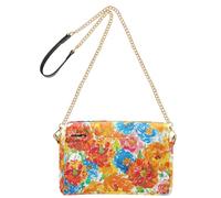 KLL Artista Fiore Arcobaleni Calendula Moda Crossbody Borse Per Le Donne In Pelle Vegana Borse Da Donna Zip Borse A Tracolla