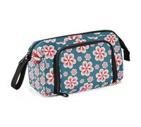 KLL ASTUCCIO GRANDE CAPACITÀ ASTUCCIO ASTUCCIO CON CHIUSURA PORTA PENNE PER BAMBINI High School Pattern Natale, Patterns_scandinavian Christmas-23, Taglia unica, Art Deco