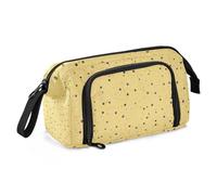 KLL Astuccio grande capacità, astuccio da viaggio con fessura, astuccio con cerniera, per adolescenti, college, rosa e oro glitter, coriandoli, dp-10, Coriandoli glitterati Dp-10, rosa e oro, Taglia