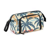 KLL Astuccio in stile hawaiano per le vacanze al mare, grande capacità, con scomparto per insegnanti e ufficio