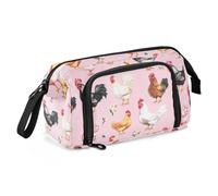 KLL Astuccio organizer di grande capacità, astuccio multifunzione extra large per ragazzi scuola media dolce bantam pollo pesca