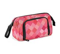 KLL Astuccio per matite di grande capacità per la scuola con cerniera astuccio per bambini per bambini forniture per le scuole superiori Hot Peach Red fungo
