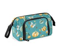 KLL Astuccio per matite di grande capacità, per ragazze, leggero, rigido, per preppy college fresco capo, uva spina, frutta, foglia di tè