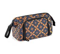 KLL Astuccio piatto geometrico guilloche di grande capacità, astuccio leggero per adolescenti da viaggio