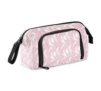 KLL Astuccio portamatite grande capacità con cerniera per bambini, collegio, etnico, bohémien, rosa, rosa etnico bohémien, taglia unica, Art Déco., Rosa etnica Boemia, taglia unica, Art Déco.