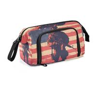 KLL Astuccio portapenne di grande capacità, per la scuola, portatile, con supporto verticale, per bambini, giorno dell'indipendenza elementare, guerra