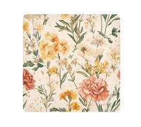 KLL Autunno Fiori Garofano Narciso Oro Rosa Magico Autoadesivo Sacchetti Cosmetici Panno Organizzatore di Viaggio Wrap Camera Lens Panno Wrapper Per Articoli Da Bagno, autunno Fiori Garofano Narciso