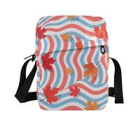 KLL Autunno Foglie d'Acero degli uomini messenger bag Vegan Cuoio Piccolo Crossbody Borse Per Le Donne Shopping Borse A Tracolla Per Le Donne