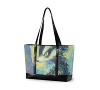 KLL Badger Art Asthetic valigetta alla moda per le donne con cerniera tela tote Grande borsa per palestra con cartera para laptop de mujer