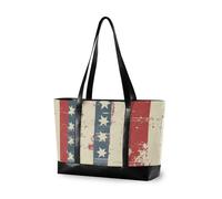 KLL Bandiera americana borse alla moda per laptop con cerniera 14 pollici borsa grande borsa per le donne lavorare con bolsos segreto para mujeres