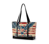 KLL Bandiera americana borse moderne per le donne con cerniera lavoro tote Grande borsa per la mamma con il pranzo bolsa para laptop
