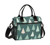 KLL Bella Verde Albero di Natale Termico Lunch Bag Teen con Tracolla Lunch Box per Ragazzi per Picnic lonchera para comida Mujer
