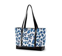 KLL Blu Nero Leopard Print trendy borsa del computer portatile per le donne con cerniera womens tote Grande Borsa per la mamma con tablet maletín para laptop mujer