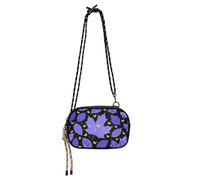 KLL Blu-viola Foglia d'Acero Giallo Farfalla Sling Borsa a Tracolla per le Donne Pratica con Tracolla Regolabile Piccole Borse Go Shopping