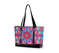 KLL Bohemian Colorato Tie-dye semplice 14 pollice laptop tote bag con cerniera tela tote bag Grande borsa per yoga con maletín para laptop mujer