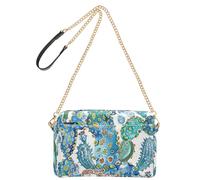 KLL Boho Cactus Paisley Topazio Moda Crossbody Borse per le Donne in Pelle Vegana Donna Borsa a Tracolla Zip Borse a Tracolla
