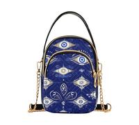 KLL Boho Evil Eye Magic Blue alla moda piccola borsa a tracolla con multi tasche borse da donna per viaggi